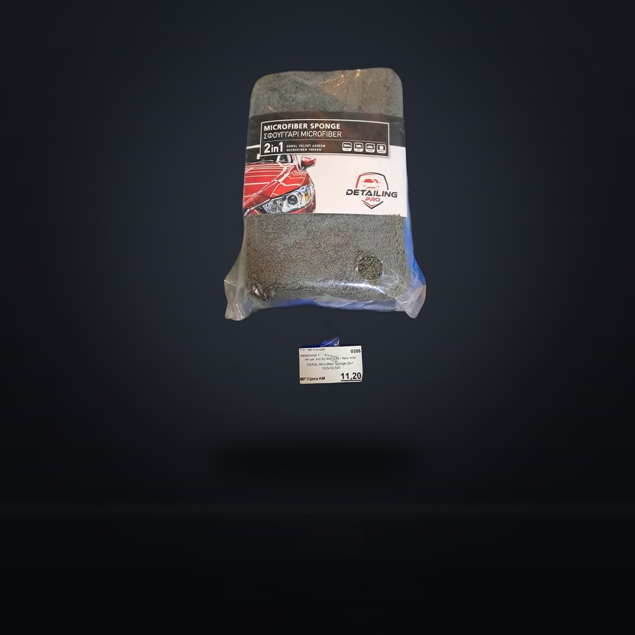 FERAL Microfiber sponge 2in1 19,5x12,5x5