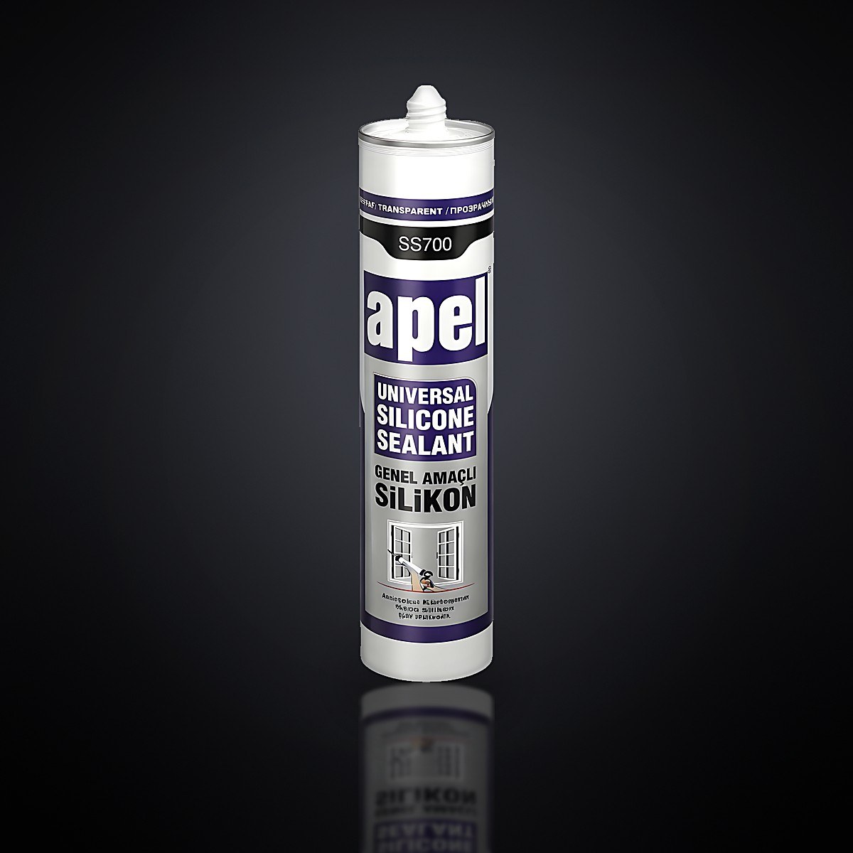 Apel SS700 univerzalni silikon transparent