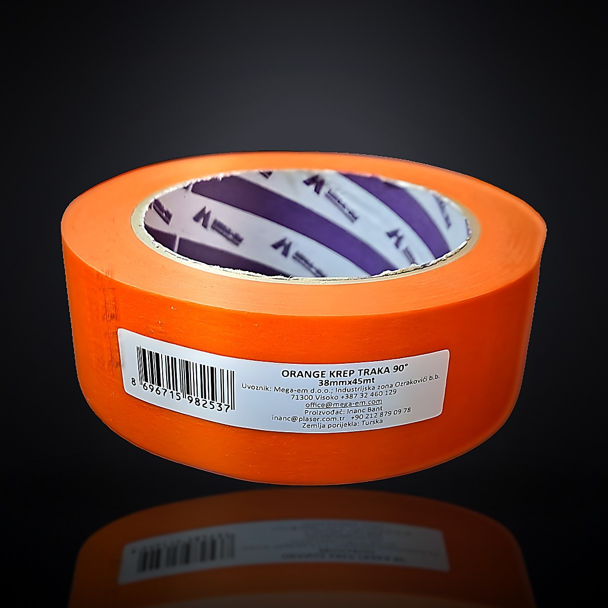NR krepp traka 38mm x 45m orange