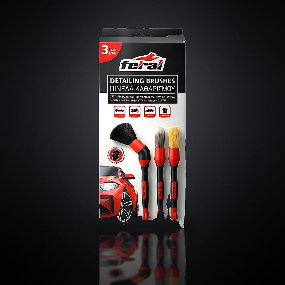 Feral Detailing brushes 3/1